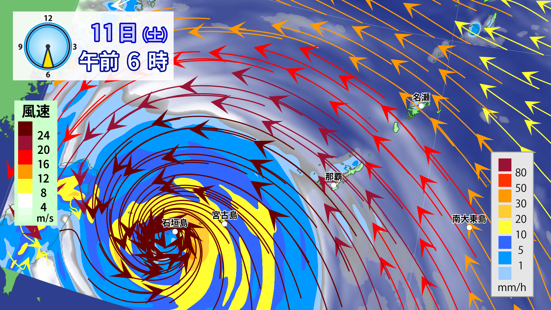 フカボリ天気】先島諸島は記録的な暴風が吹く恐れ 週末は40℃以上の酷暑