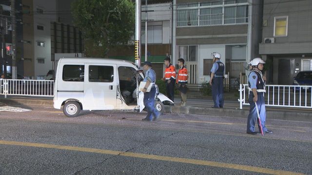 名古屋市営バスと軽ワゴン車が衝突 3人搬送 名古屋・東区