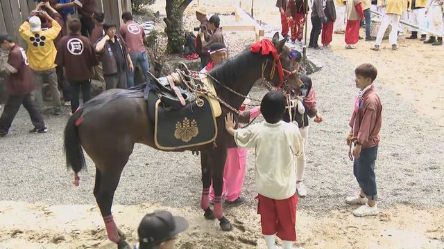 伝統の「上げ馬神事」　坂を緩やかになど“対策”も　三重・桑名市 多度大社 