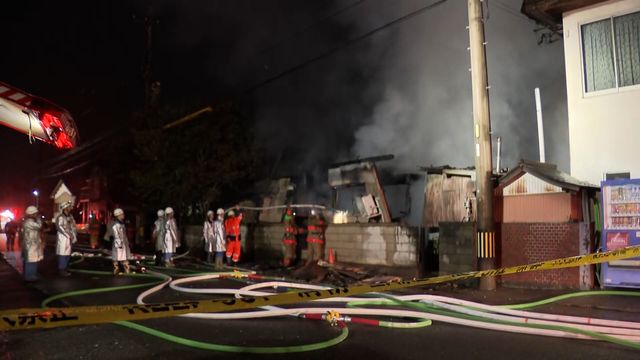 羽島市の住宅で火事 木造2階建ての住宅1棟などが焼ける 逃げ遅れ・けが人はいないとみられる