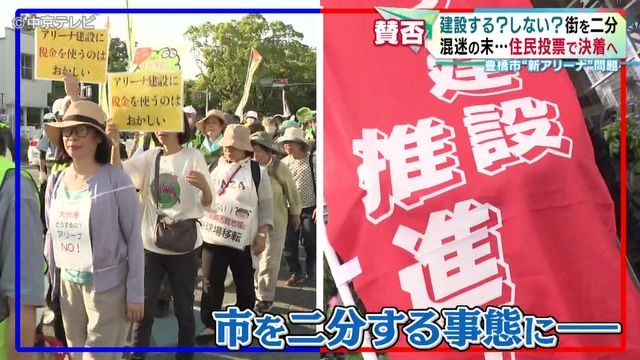 “新アリーナ”建設で住民投票　混迷の末…住民投票で決着へ　「建設する？」「しない？」が街を二分　愛知・豊橋市