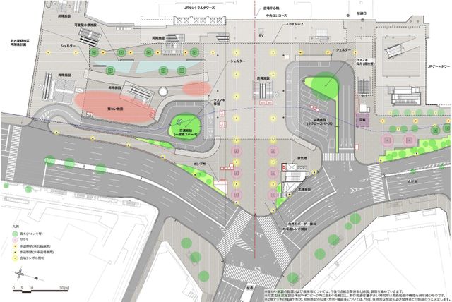 全貌が見えてきた「未来の名古屋駅」　東側駅前広場のデザイン計画発表　2階デッキを“あえて半分”にする理由とは？　車中心の“交通拠点”から人が主役の“交流拠点”へ再構築