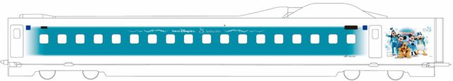 ディズニー仕様の新幹線「Sparkling Dreams Shinkansen」運行決定　東京ディズニーシー25周年記念の特別塗装　6月19日から約9か月間