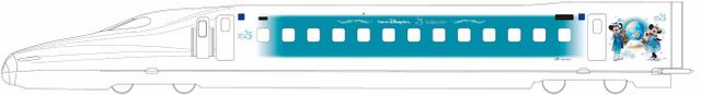 ディズニー仕様の新幹線「Sparkling Dreams Shinkansen」運行決定　東京ディズニーシー25周年記念の特別塗装　6月19日から約9か月間
