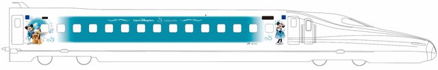 ディズニー仕様の新幹線「Sparkling Dreams Shinkansen」運行決定　東京ディズニーシー25周年記念の特別塗装　6月19日から約9か月間