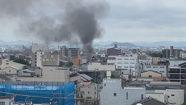 木造住宅2棟が焼ける火事 けが人なし 岐阜市