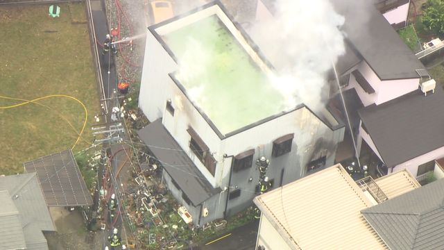 男性１人が死亡　西尾市の住宅で火災　消火活動続く （９月２９日 午前１１時３０分現在）