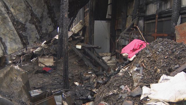 住宅が全焼の火事 焼け跡から1人の遺体見つかる 愛知・愛西市