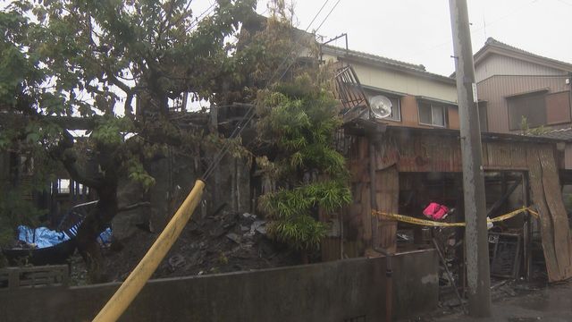 住宅が全焼の火事 焼け跡から1人の遺体見つかる 愛知・愛西市