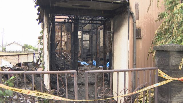 住宅が全焼の火事 焼け跡から1人の遺体見つかる 愛知・愛西市