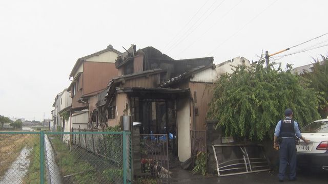 住宅が全焼の火事 焼け跡から1人の遺体見つかる 愛知・愛西市