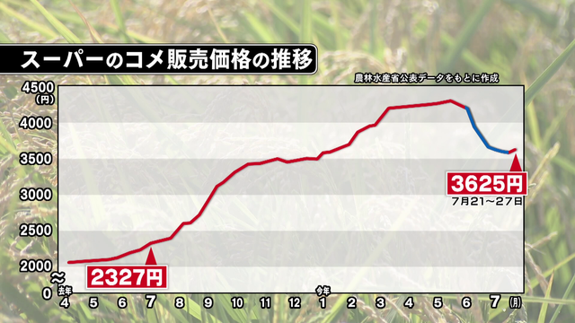 続く“令和のコメ騒動”　増産決定も今年の値下がりは期待薄か…　新米シーズン到来で5キロ4000円台に？　「去年の5キロの値段が今の2キロの値段」