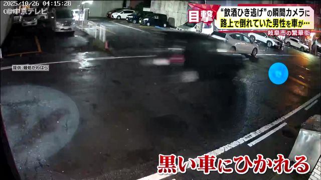“ひき逃げ”の瞬間がカメラに ひかれた男性は左肩の骨を折る重傷 ひき逃げなどの疑いで23歳の女を逮捕 岐阜市