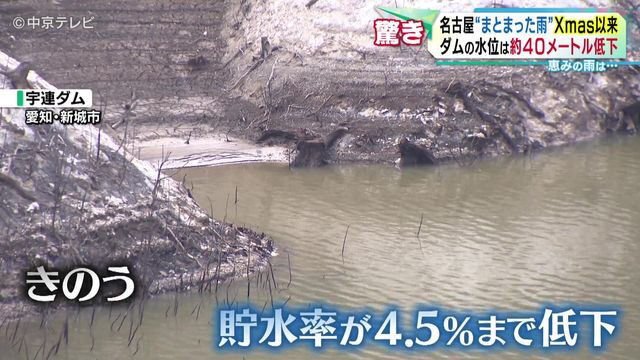 名古屋で“まとまった雨”はXmas以来約50日ぶり　乾いたダムに恵みの雨？　水不足でキャベツが“かるい”　豊橋の農家は苦悩