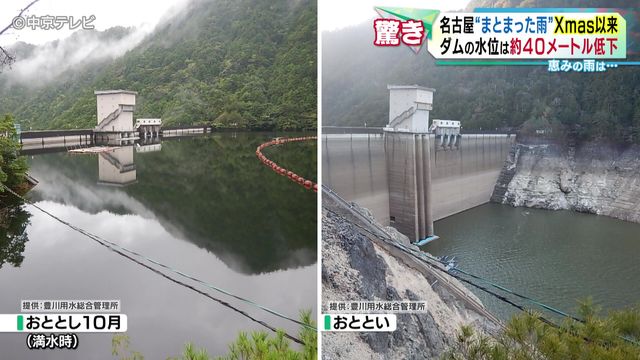 名古屋で“まとまった雨”はXmas以来約50日ぶり　乾いたダムに恵みの雨？　水不足でキャベツが“かるい”　豊橋の農家は苦悩
