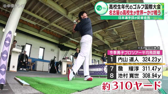 高校生年代のゴルフ国際大会トヨタジュニアゴルフワールドカップ 日本選手団が記者会見 武器はドライバーショット!名古屋の高校生が世界一かけ戦う
