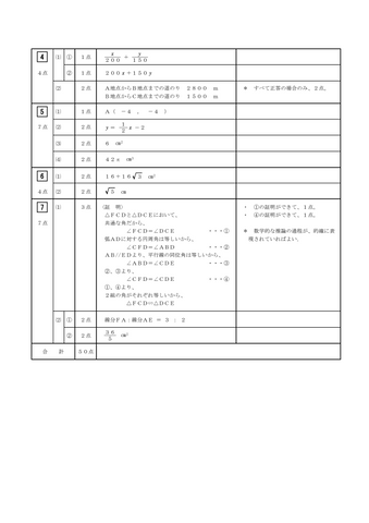 【2026年度・三重県立高校入試】後期選抜学力検査　問題・解答【数学】
