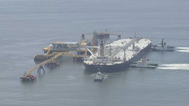 ホルムズ海峡を通過の｢IDEMITSU MARU｣　名古屋港の受け入れ施設に到着　米のイラン攻撃以降ホルムズ海峡通過の原油タンカーの到着は初　