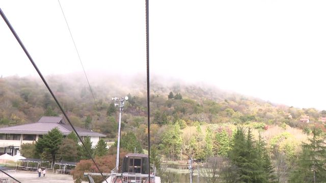 紅葉進むも…平年より色づき遅め? 愛知・豊根村の茶臼山高原の紅葉の見頃は11月上旬に