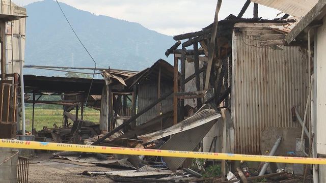 豚舎が全焼する火事 飼育の半数の豚約400頭に被害 愛知・豊川市