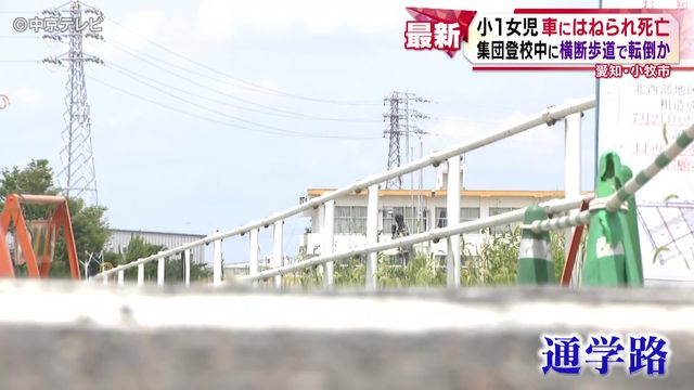 【小1女児 車にはねられ死亡】「ぐったりした状態で意識も、もうろうとして…」 集団登校中に横断歩道で転倒か 愛知・小牧市