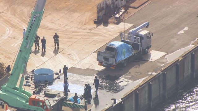 海中から引き揚げた車に遺体　年齢・性別不明　警察は身元の確認急ぐ　愛知県警