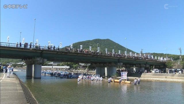 2033年の式年遷宮に向け「川曳」始まる　伊勢神宮にヒノキ運び入れ