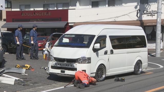 【速報】市バスとワンボックスカーの事故 乗客ら9人けが 名古屋・緑区