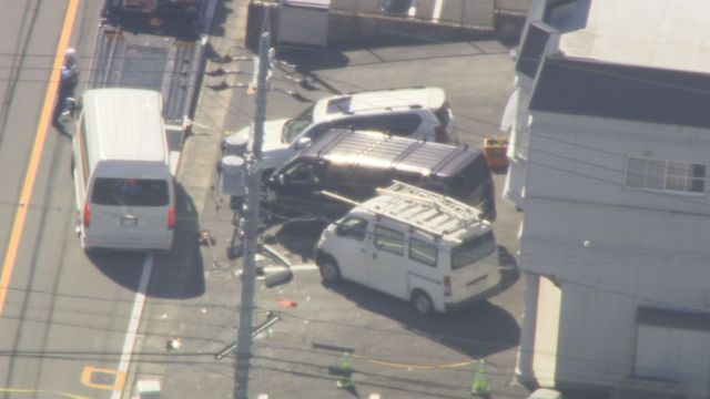【速報】市バスとワンボックスカーの事故 乗客ら9人けが 名古屋・緑区