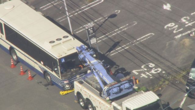 【速報】市バスとワンボックスカーの事故 乗客ら9人けが 名古屋・緑区