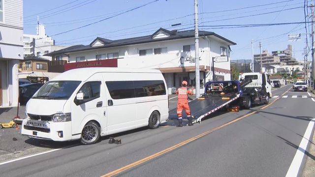 【速報】市バスとワンボックスカーの事故 乗客ら9人けが 名古屋・緑区