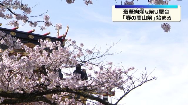 豪華絢爛な祭り屋台 「春の高山祭」始まる