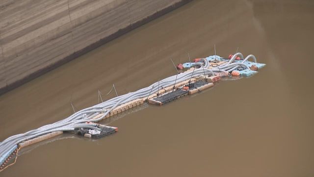 貯水率が0.8％に　豊川用水の水源・宇連ダム　くみ上げポンプ設置（13日午前0時時点）