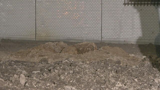 掘削作業中に不発弾発見　アメリカ製250kg普通爆弾　名古屋・東区葵1丁目