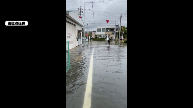 【台風15号】東海でも大雨被害 愛知・岡崎市では広範囲に冠水 床下浸水やトラックが立ち往生する事態に