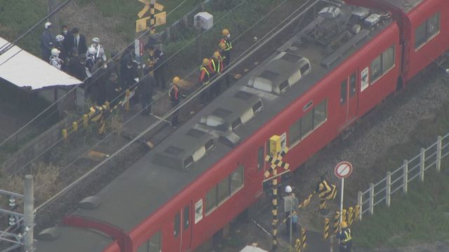 名鉄名古屋本線の踏切で1歳の男の子と回送列車が接触　岐阜・岐南町