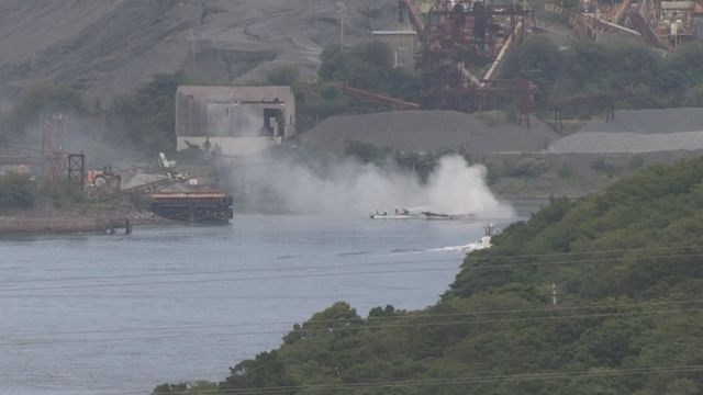 鳥羽市の沖合で船が燃える　海上保安部が消火活動　けが人の情報なし（7月7日午後2時50分）